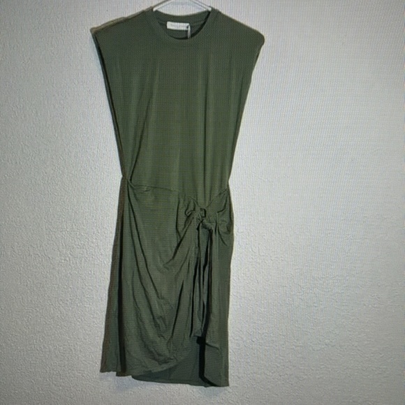 NWT Jonathan Simkhai Tamar Clean Stretch T-shirt dress.  Size Large - Picture 6 of 7